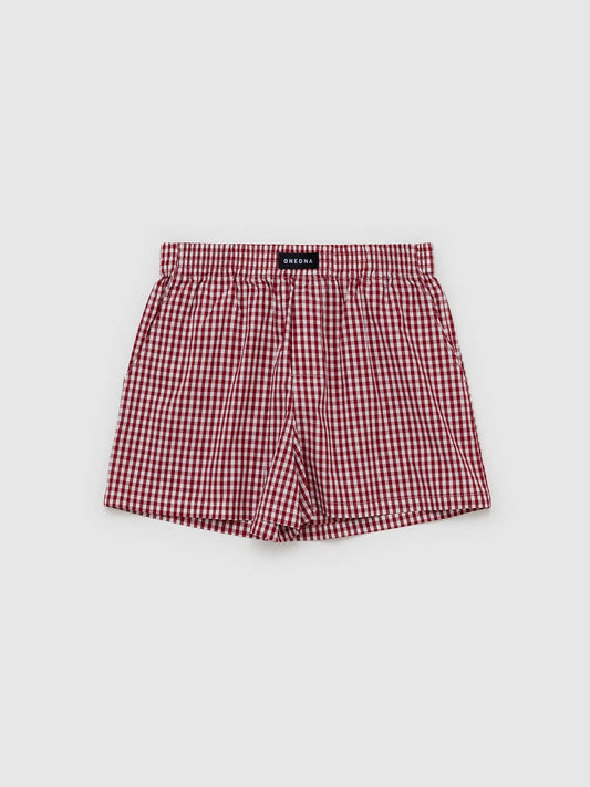 Boxer Short Red Gingham W