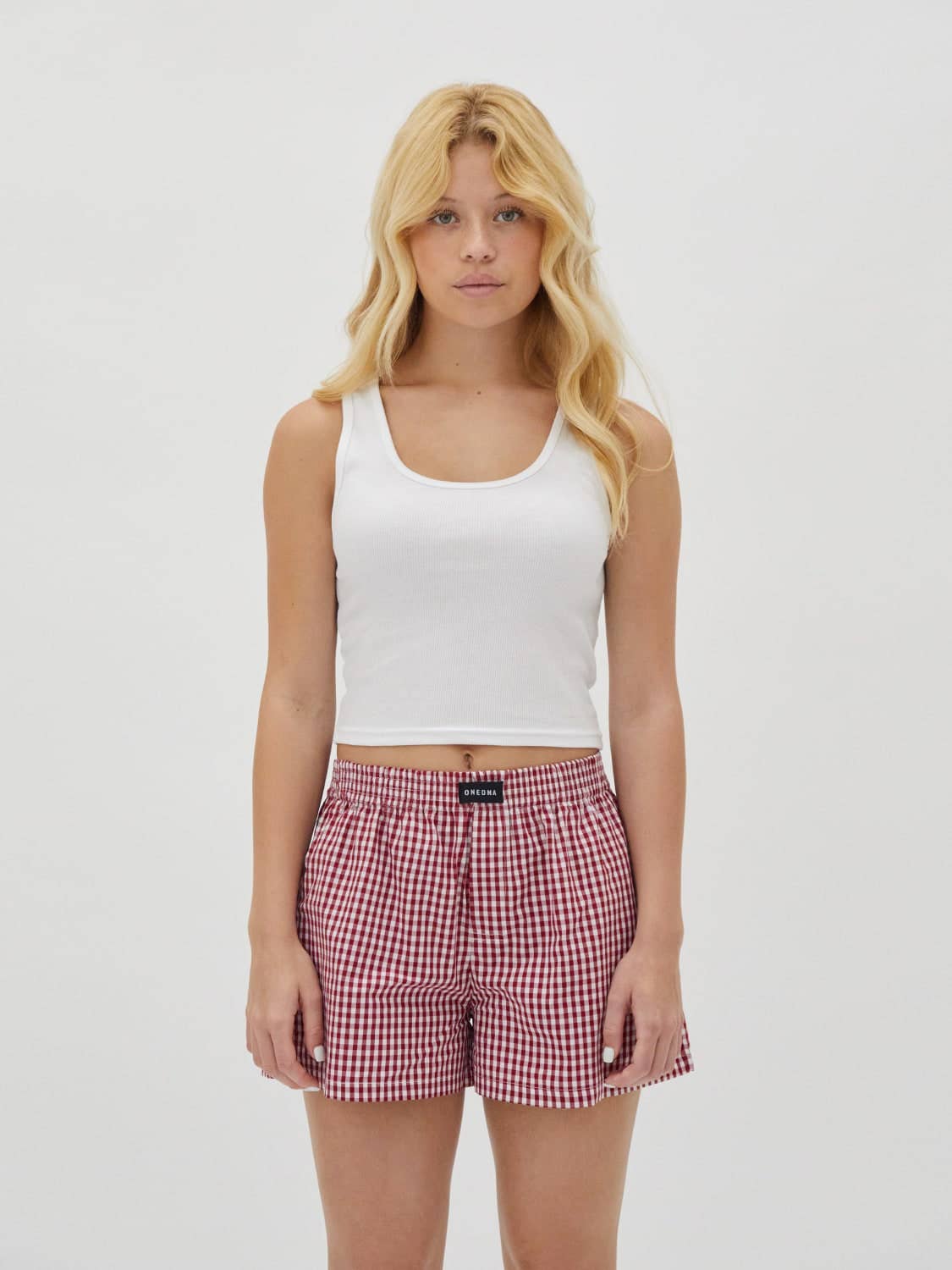 Boxer Short Red Gingham W