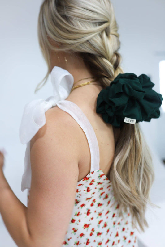 FOREST GREEN JUMBO SCRUNCHIE